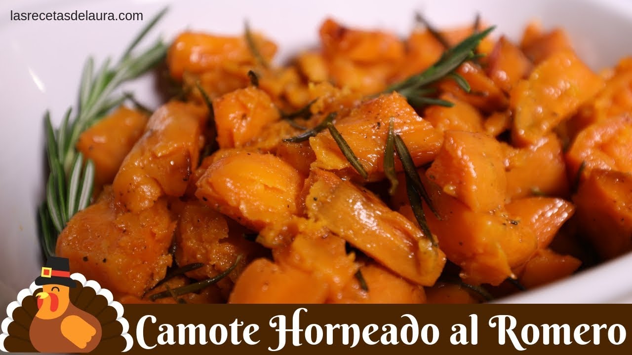 Camote al Horno con Romero para Thanksgiving ? Comidas Saludables - YouTube