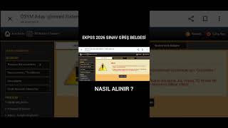 Ekpss 2026 Sinav Gi̇ri̇ş Yerleri̇ Açiklandi. Sinav Gi̇ri̇ş Belgesi̇ Nasil Alinir?