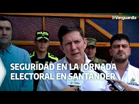 Ministro de Justicia habló sobre la seguridad en la jornada electoral en Santander | Vanguardia