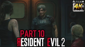 Resident Evil 2 (LEON S. KENNEDY) Walkthrough Gameplay Part 10 Ending Ps4 PRO 4K 60 FPS