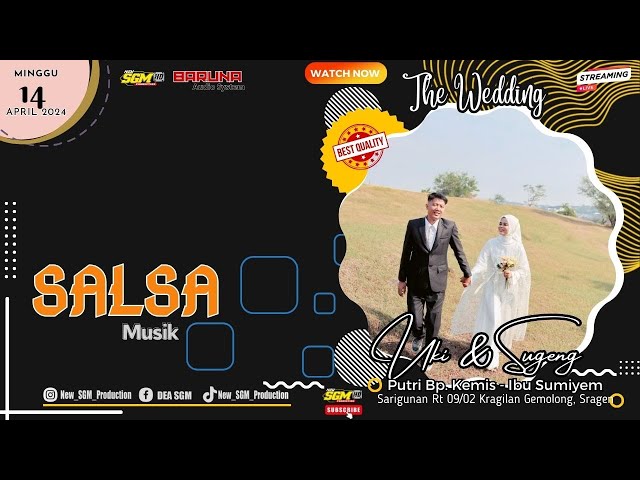 Live #part1 Wedding Uki u0026 Sugeng || SALSA Musik || BARUNA Audio System || New SGM Video HD 2 class=