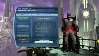 My DCUO Character list