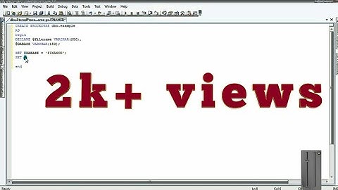 SQL Tutorial 3: Backup database with Stored Procedure