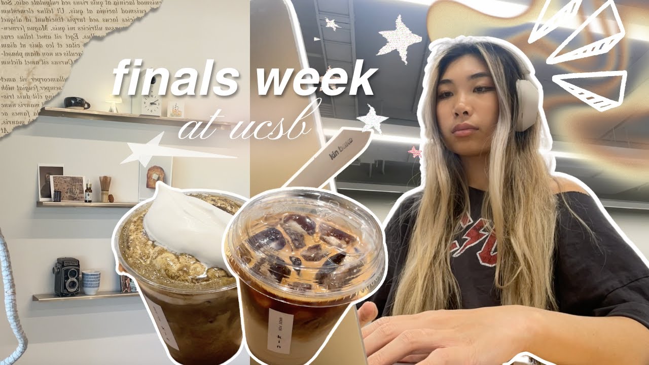 🎧 finals week @ UCSB: dead week, study grind, eating out, productive ...