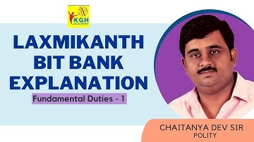 FUNDAMENTAL DUTIES -1| LAXMIKANTH BITS BANK EXPLANATION |APPSC |TSPSC | UPSC | BY CHAITANYA DEV SIR