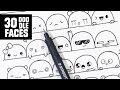 30 Cute Faces / Expressions to Doodle