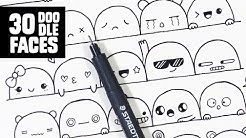 30 Cute Faces / Expressions to Doodle - Durasi: 6.15. 