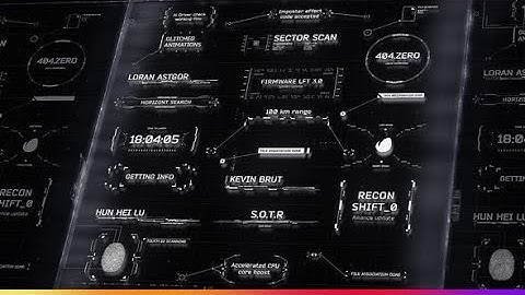 Top After Effects Projects: HUD Titles and Call-Outs Pack + Free Font