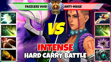 FACELESS VOID (Carry) vs ANTI-MAGE (Carry) - Epic Battle Of Divine Rank Dota 2 Players - Z Dota 2