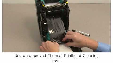 Zebra GT800 Cleaning the printhead