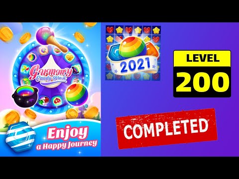Gummy Candy Blast - Free Match 3 Puzzle Game | Level 200 | Completed