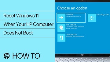 Resetting Windows 11 When Your HP Computer Does Not Boot | HP Computer Service | HP Support