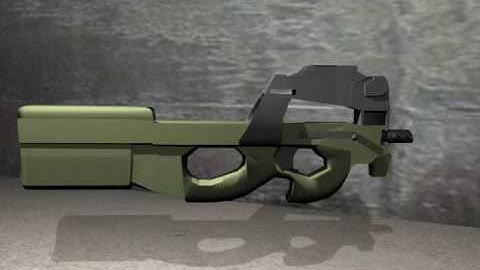 FN P90 in Blender 3d