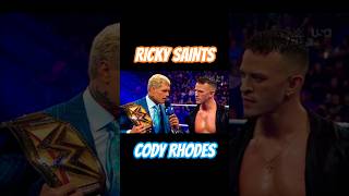Ricky Saints Challenges Cody Rhodes #shorts #wwe #wwesmackdown #codyrhodes #rickysaints #highlights