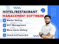 Hotel  restaurant management software with master setting kot menu checkin  checkout  pt  r5