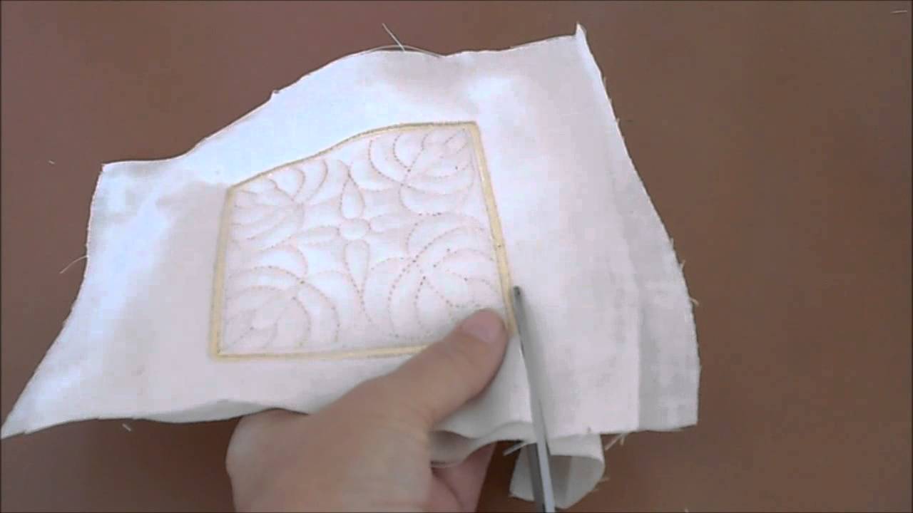 Sew-in-the-Hoop Trapunto Quilt Blocks - YouTube