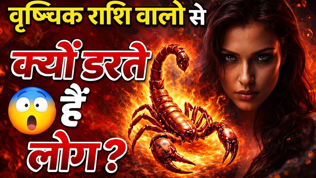 वृश्चिक राशि वालों से क्यों डरते हैं लोग?  #astrology #dainikrashifa #scorpio 