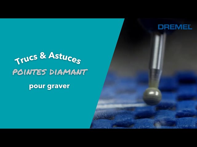 Trucs & Astuces Dremel - Comment utiliser les Pointes en Diamant pour  graver ? 