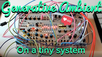 Generative Ambient Modular with the Intellijel Plonk feeding the Rainmaker with Pamela