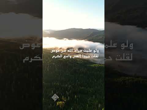 ويكتب الله خيرا أنت تجهله وظاهر الأمر حرمان من النعم ولو علمت مراد الله من عوض لقلت حمدا إلهى واسع