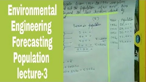 Environmental Engineering | lecture-3 | FORECASTING POPULATION (Part-2) by THE GATE