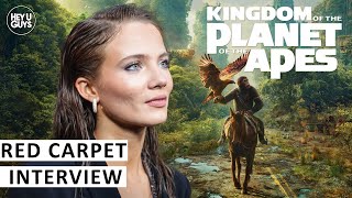 Freya Allan | Kingdom of the Planet of the Apes | UK Premiere Interview | On her character's secrets