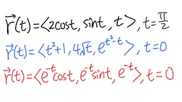 Calculus 3: How to find the parametric equation of the tangent line to a curve in space