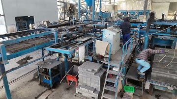 fully automatic brick block stacking and packing machine