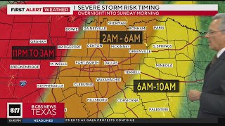 Severe storms to strike North Texas again Sunday