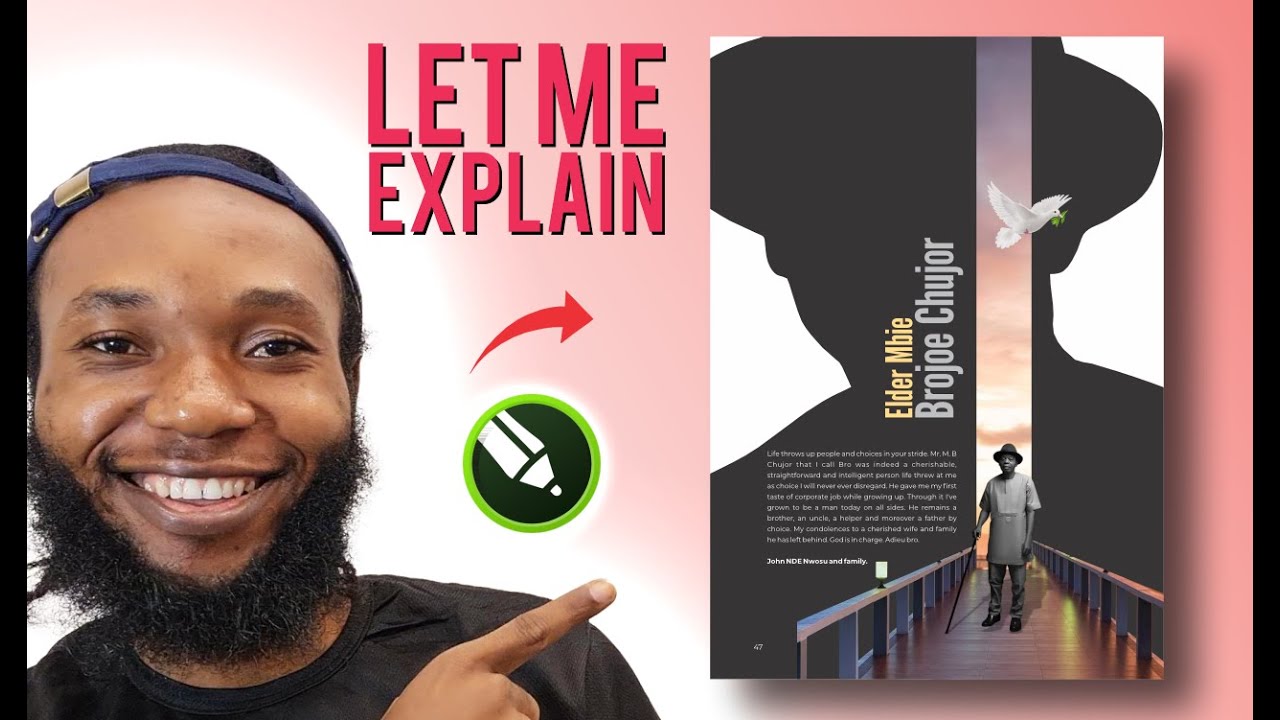 How to design a tribute page layout in CorelDraw | Step by Step Process