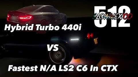 Hybrid Turbo 440i vs Fast NA LS2 C6 Corvette | Roll Race