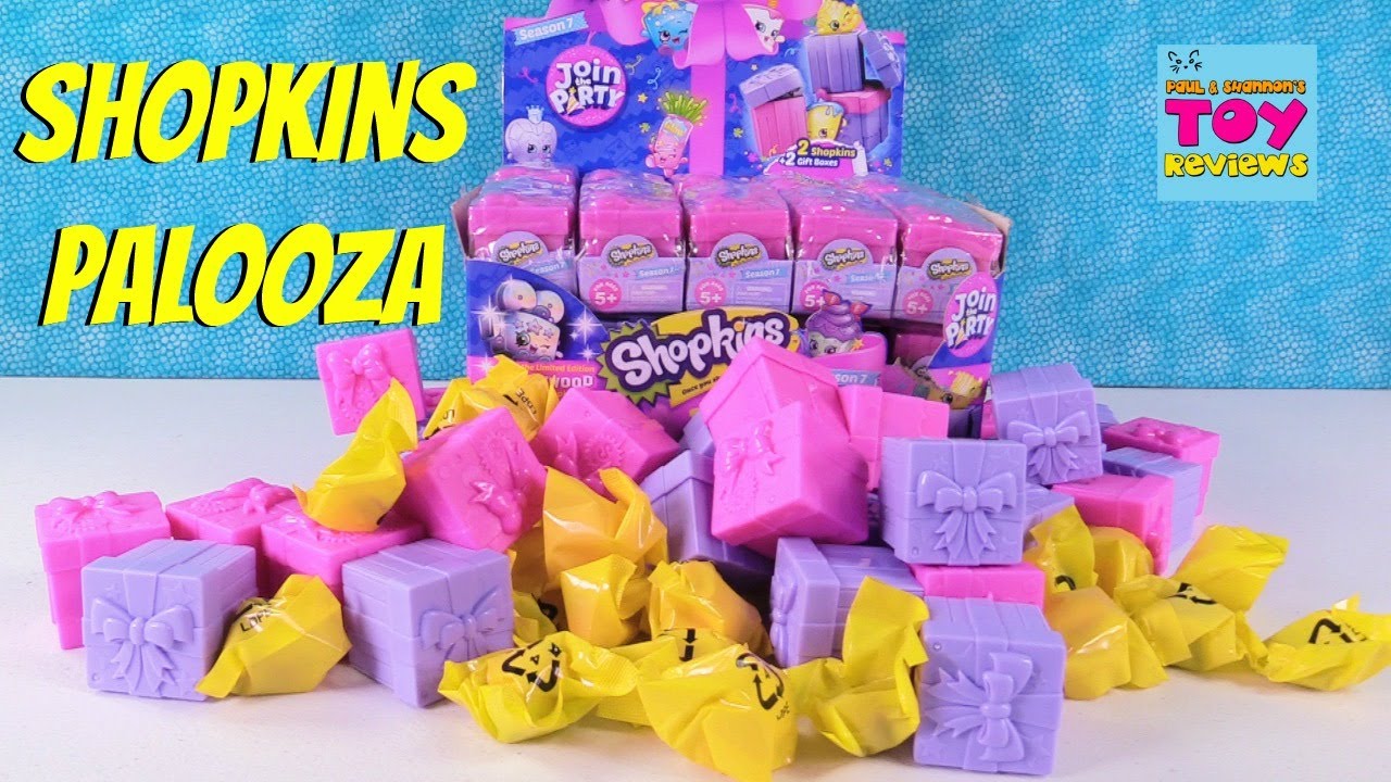 kawaii emoticons Giant Shopkins Palooza Surprise Presents Season 7 Full Box Toy Review | PSToyReviews