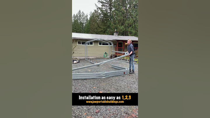 EASY as 1,2,3 - Portable Metal Carport