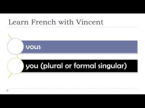 Learn French with Vincent # Unit 1 # Lesson S # The disjunctive pronouns