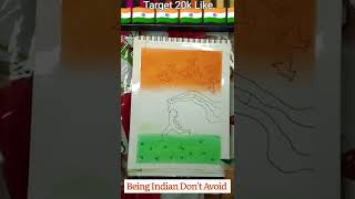 Soft Pastel Drawing : Indian Flag || #shorts screenshot 3