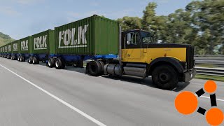 BeamNG, Ale Gdy Zniszczę Ciężarówkę, Staje Się Dłuższa screenshot 5