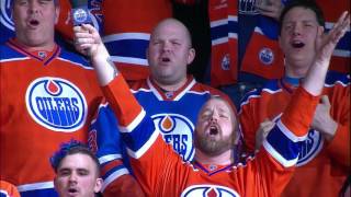 Robert Clark sings Canadian National Anthem at Rogers Place (Game 2)