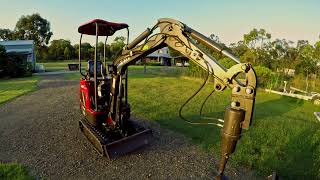 Chinese Mini Digger on the Farm