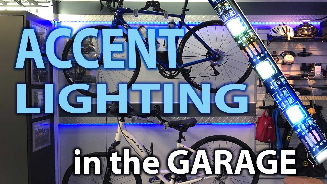 Accent LED Strip Lighting in My Dream Garage - YouTube