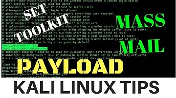 INTRODUCTION TO SETOOLKIT!!! USE OF MASS MAIL & CREATING A PAYLOAD FOR WINDOWS!!!
