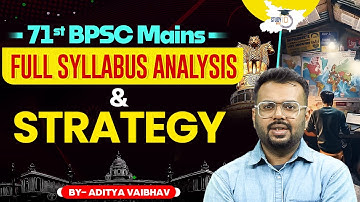 71st BPSC Mains 2025: Full Syllabus Breakdown & Preparation Roadmap | BY Aditya Sir | BPSC StudyIQ