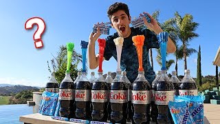 COKE AND MENTOS VS 1,000 WATER BALLOONS EXPERIMENT! (INSANE) | FaZe Rug