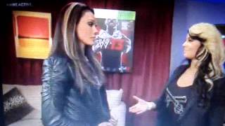Wwe App Exclusive T Attacks Kaitlyn Backstage