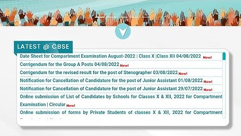 CBSE Compartment Exam Date Sheet Out For Class 10, 12 I CBSE Compartment Exam Date Declared 2022