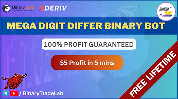 Mega Digit Differ Binary Bot | 100% Profit  | Binary/Deriv Bot | Binary Trade Lab | Download Now