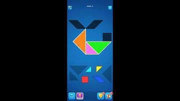Tangram Puzzle (by RV AppStudios) - free offline polygrams puzzle game for Android - gameplay.