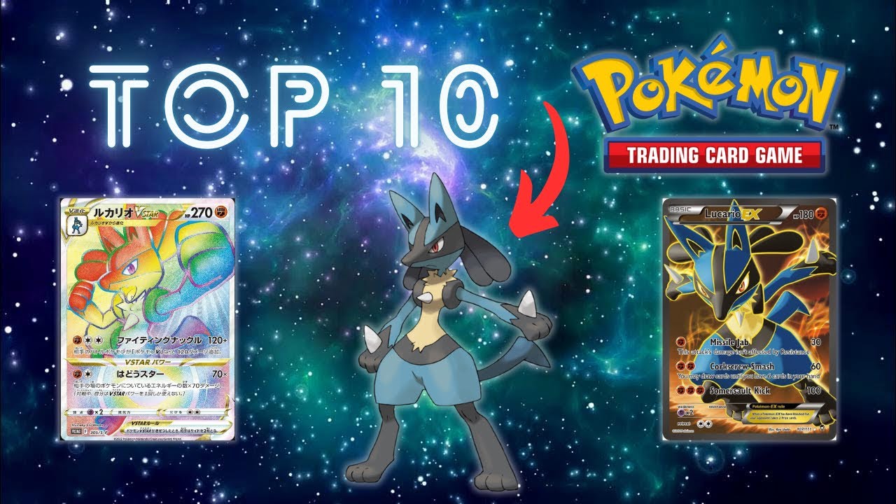 The 10 Most EXPENSIVE Lucario Pokmon Cards  #top10 #pokemon #lucario