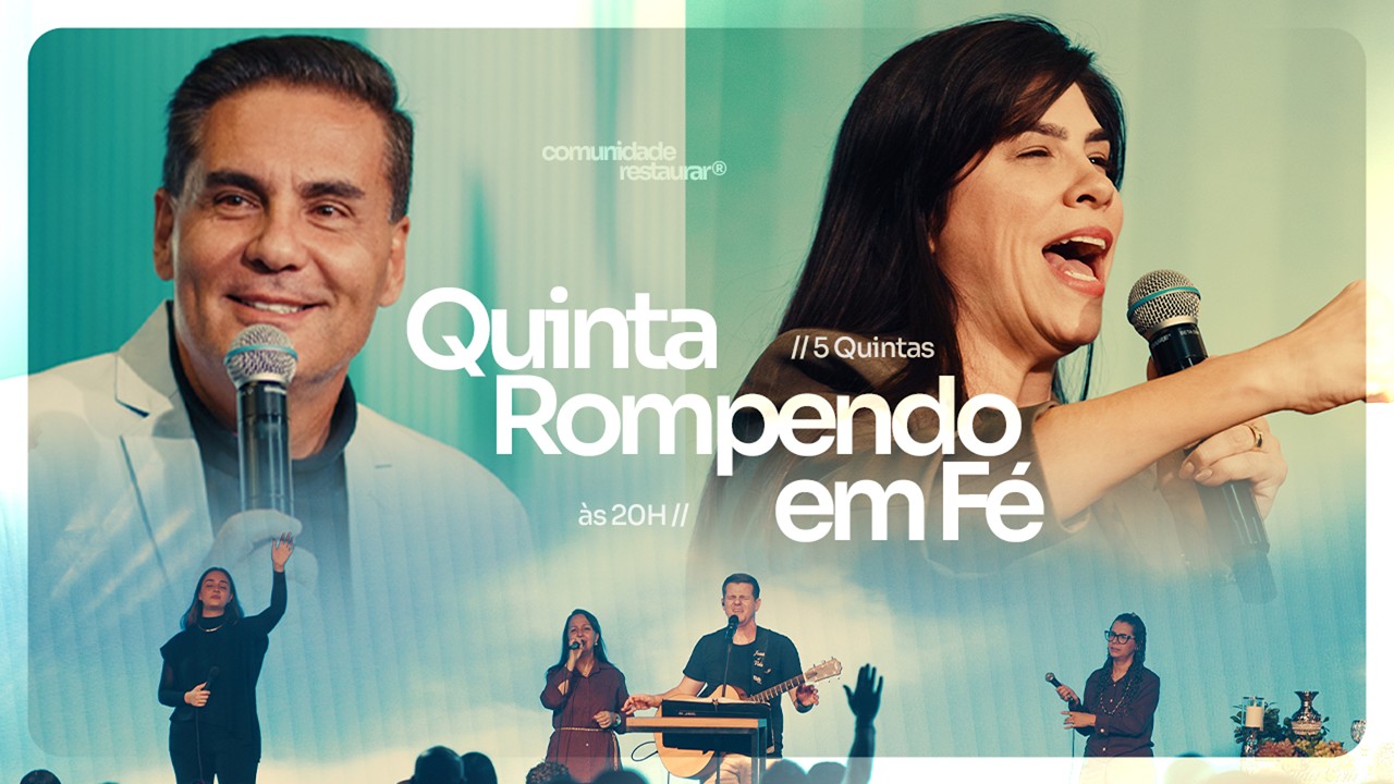 CULTO QUINTA - ROMPENDO EM FÉ | 15/10/2026
Acompanhe nossas redes sociais:
facebook.com/comunidaderestaurar
www.comunidaderestaurar.com

Deseja colaborar com nosso Ministério?

O REINO DE DEUS NÃO PODE PARAR
A IGREJA SOMOS NÓS!

COMUNIDADE EVANGÉLICA RESTAURAR - CNPJ: 10.919.455/0001-69
BRADESCO: AG:3299 - C/C: 12499-0
SICREDI: AG:3022 - C/C: 45705-1
PIX: 10.919.455/0001-69
