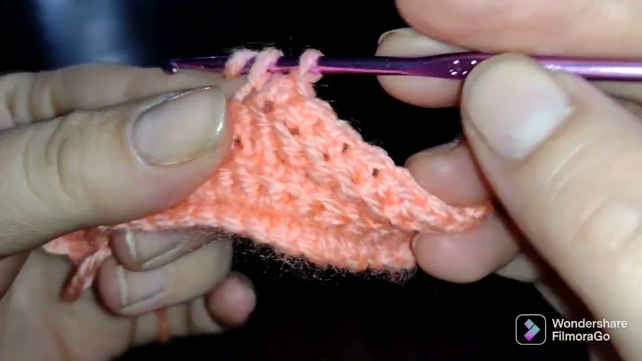 Cómo tejer falso punto inglés a crochet ( forma ll)