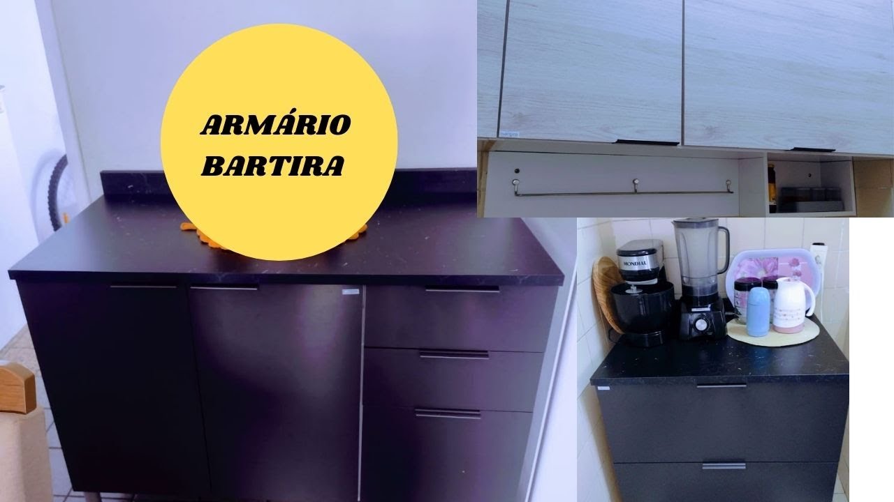 Cozinha Completa Bartira Rubi com 7 Portas e 5 Gavetas - 360,2cm de largura